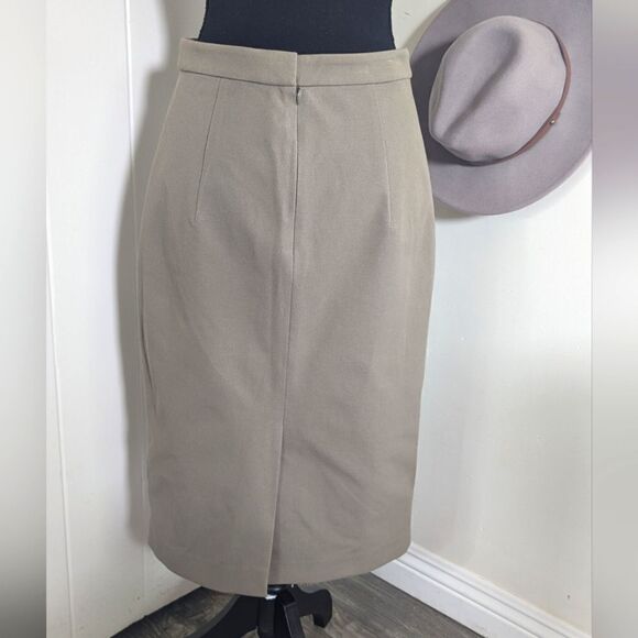 Theory 6 Pencil Skirt NWT Minimalist Preppy Light Academia Collegiate Style - Picture 4 of 10